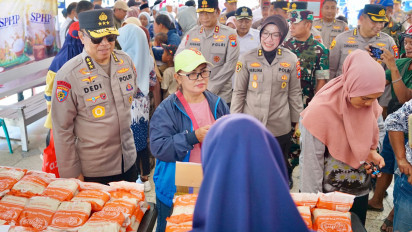 Polri Gelar Pasar Murah di Malang, Ringankan Beban Warga dan Dukung Pengendalian Inflasi