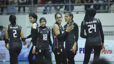 Para pemain Timmas Voli Putri U-21