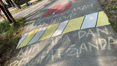 Mural One Piece di Sleman Akhirnya Dihapus, Tapi Berganti Tulisan Sindiran 'Kita Ada Dan Berlipat Ganda'