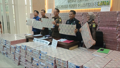 Penampakan Uang Sitaan Rp 506 Miliar dalam Kasus Pemberian Kredit Bank Plat Merah kepada PT BSS dan PT SAL