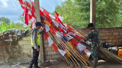 Puluhan Bendera dan Umbul-umbul Merah Putih di Pacitan Rusak, Ini Penjelasan Kapolres Pacitan