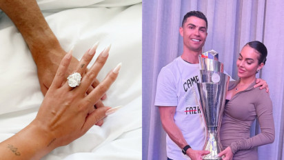 Fantastis Segini Harga Cincin Berlian Jumbo yang Diberikan Cristiano Ronaldo untuk Melamar Georgina Rodriguez, Harganya Setara Dengan....