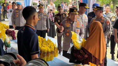 Kapolri Tinjau GPM Polda Banten, Distribusikan 27 Ton Beras SPHP ke Masyarakat