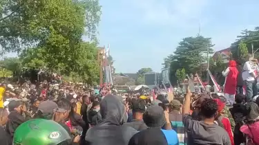Kondisi terkini demo di Pati, menuntut Bupati Sudewo lengser, Rabu (13/8/2025)