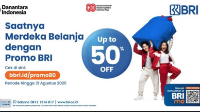 Sambut HUT ke-80 RI, BRI Hadirkan Promo Spesial Diskon Hingga 50 Persen