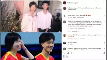 Netizen temukan bukti foto masa kecil diduga Nguyen Thi Bich Tuyen pemain Timnas Voli Putri Vietnam.