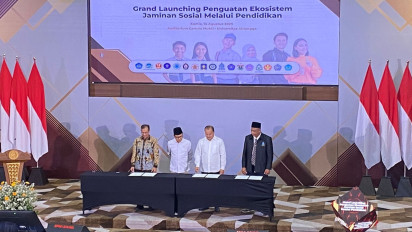 Menko PM Resmikan Penguatan Ekosistem Jaminan Sosial Lewat Pendidikan di Surabaya