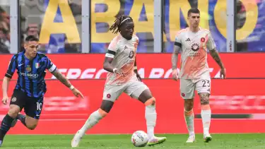 Gelandang AS Roma, Manu Kone di Liga Italia