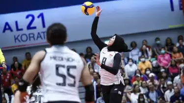 Megawati Hangestri bersama Timnas Voli Putri Indonesia di SEA V League 2025