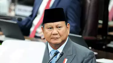 Presiden Prabowo Subianto menyampaikan pidato dalam Sidang Tahunan MPR RI dan Sidang Bersama DPR-DPD RI Tahun 2025 di Gedung Nusantara, Kompleks Parlemen, Jakarta, Jumat (15/8).
