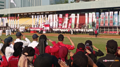 Peringati HUT ke-80 RI, Kelompok Usaha Bakrie Gelar Upacara di Gor Soemantri Brodjonegoro