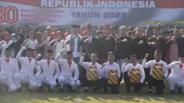 Upacara Hari Kemerdekaan ke-80 RI di Lembaga Pemasyarakatan (Lapas) Kelas I Cipinang, Jakarta