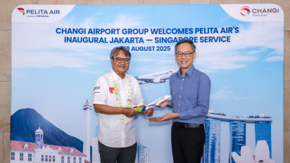 Pelita Air Resmikan Penerbangan Internasional Perdana ke Singapura