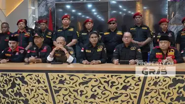 Pernyataan sikap anak buah hercules Rosario Marshal di DPP ormas GRIB Jaya