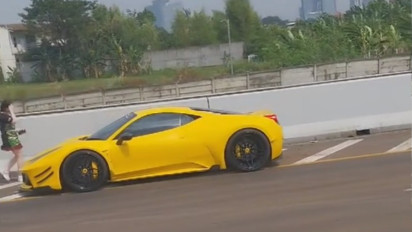 Lamborghini Alami Kecelakaan Tunggal di Tol Jakarta–Kunciran Tangerang, Begini Kondisi Pengemudi
