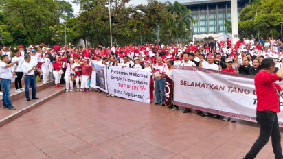 Tiga Ribu Orang Mendoakan Keselamatan Alam Danau Toba, Ephorus HKBP: Tutup PT TPL