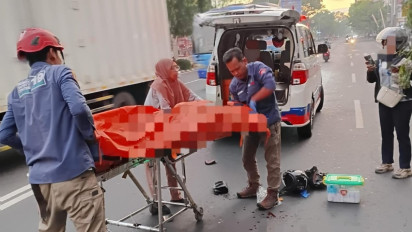Tabrak Truk Terparkir di Jalan Beloran Sragen, Pengendara Motor Tewas di Lokasi Kejadian
