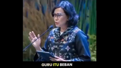 Sri Mulyani sebut Guru Beban Negara Ternyata Hoaks! Kemenkeu: Potongan Video Seolah-olah Menkeu