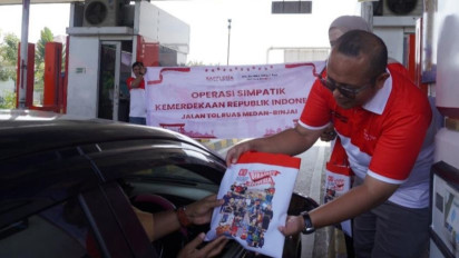 Tingkatkan Nasionalisme dan Cinta Budaya, PT Medan Binjai Toll Bagikan 100 Bingkisan Kemerdekaan di HUT RI ke-80