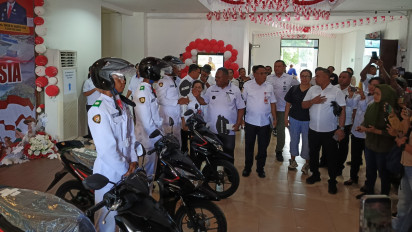 Motor Diterima 3 Paskibraka Papua Barat Daya: Terima Kasih Pak Presiden & Pak Menkum