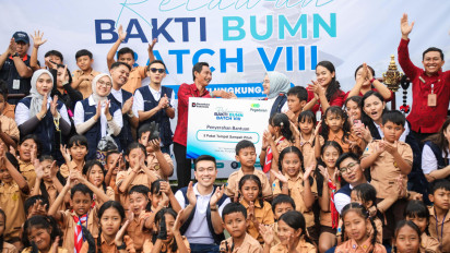 Kolaborasi Pegadaian & Relawan Bakti BUMN Batch VIII, Bangun Desa Aan Lebih Mandiri dan Berdaya