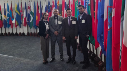 Beni Pramula Paparkan Konsep 5 Sila for SDGs di IYF-UNCC Bangkok Thailand