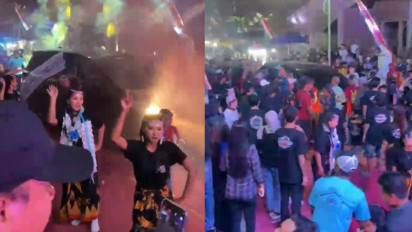 Mobil Hitam Tabrak Peserta Pawai Sound Horeg di Banyuwangi, Empat Orang Luka-luka