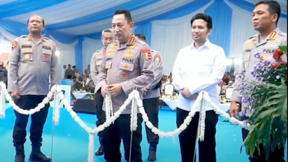 Tekan Stunting! Kapolri Groundbreaking SPPG di Porong