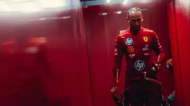 Lewis Hamilton di Ferrari