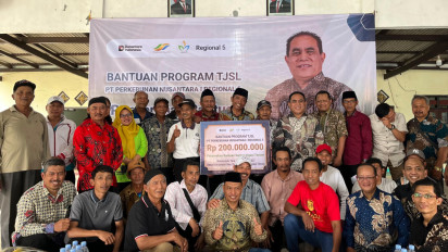 Dukung Ketahanan Pangan, PTPN I Regional 5 Bantu Irigasi Petani Selorejo