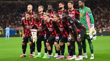 Para Pemain AC Milan saat Hadapi Cremonese di Liga Italia