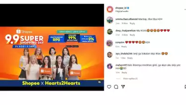 Pesona Hearts2Hearts di Iklan Shopee 9.9 Super Shopping Day Curi Hati Netizen!