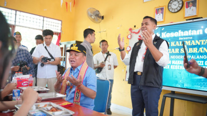Program Presiden Prabowo di Kalteng Berjalan Lancar, Anak-Anak Antusias Ikuti CKG dan MBG
