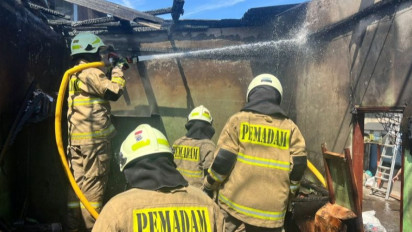 Kebakaran Bengkel Kopling di Cilincing Jakut, Berawal dari Menaikkan Sakelar Listrik