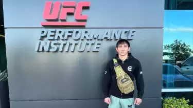 Renaldy Manse petarung MMA Indonesia saat kunjungi markas UFC.