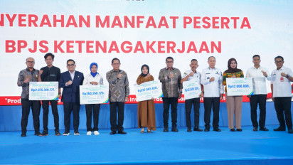 BPJS Ketenagakerjaan Hadir di Rakornas Produk Hukum Daerah 2025, Mendagri Serahkan Santunan kepada Ahli Waris Peserta