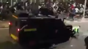 Drtik-detik Afan Kurniawan Ojol Terlindas Mobil Brimob Saat Demo