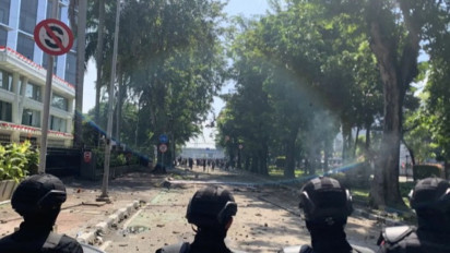 Massa Mundur dari Mako Brimob Kwitang Usai Berdialog, Personel Minta Maaf