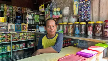 Pemilik Kontrakan Affan driver ojol yang tewas dilindas Rantis Brimob, Muri (50)