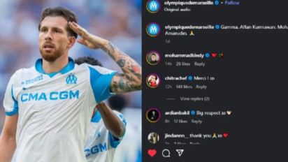 Klub Liga Prancis Olympique Marseille Beri Dukungan untuk Affan Kurniawan, Nama Gamma dan Umar Amaruddin Turut Disebut