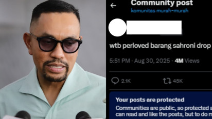 Barang-barang Jarahan dari Rumah Ahmad Sahroni Dilelang di X, Mind blowing Banget Sampai Ada yang Nawarin...