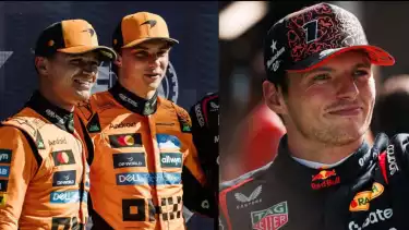 Lando Norris, Oscar Piastri, dan Max Verstappen