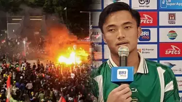 Kolase foto, Reaksi Bijak Ernando Ari soal Demo di Seluruh Indonesia, Kiper Timnas dan Persebaya Itu Unggah Nasihat…