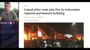YouTuber Daryl Solis ikut menyoroti aksi demo besar-besaran yang terjadi di Jakarta