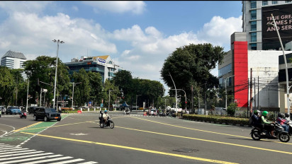 Aksi Demo Mereda Area Ring 1 Tak Diblokade, Jalanan Lancar dan Sepi Pengendara