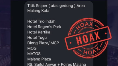 Polresta Malang Kota Tegaskan Pesan Berantai Sniper di Atas Gedung Hanya Hoaks
