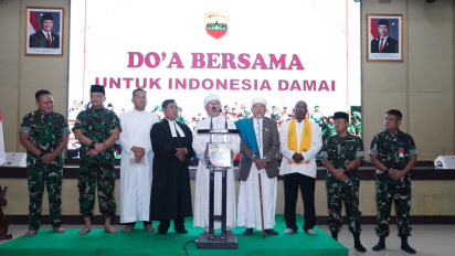 Doakan Indonesia Damai, Kodam I Bukit Barisan Gelar Doa Bersama Tokoh Lintas Agama