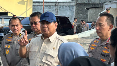 Prabowo Jenguk Polisi yang Luka Karena Demonstrasi di RS Polri: Ada 43 yang Cedera