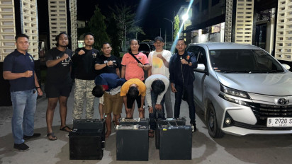 Kurang dari 24 Jam, Polisi Ringkus Tiga Pencuri Baterai Tower di Bengkalis Riau