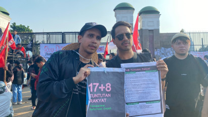 Andovi dan Jovial Da Lopez Ikut Unjuk Rasa ke DPR Bawa 17+8 Tuntutan: Kita Mau Reformasi DPR Besar-besaran